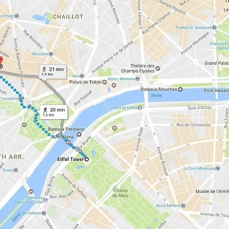 Szálloda Eiffel Trocadéro